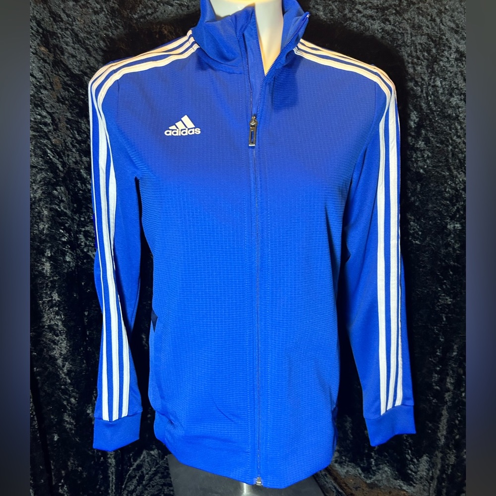 Adidas women jacket royal blue/white - (New) Climalite